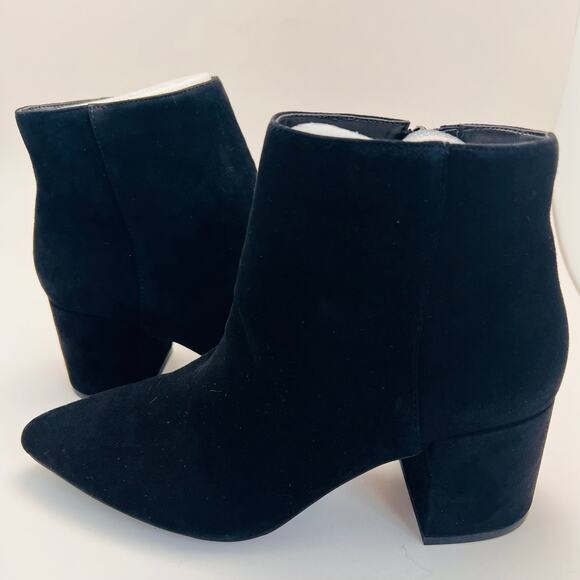 INC Black Omira Pointed Toe Block Heel Zip-Up Bootie, Women's Size 8.5 - Picture 5 of 9